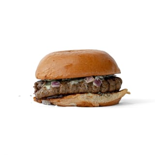 Chapli Burger with Seasoned Fries