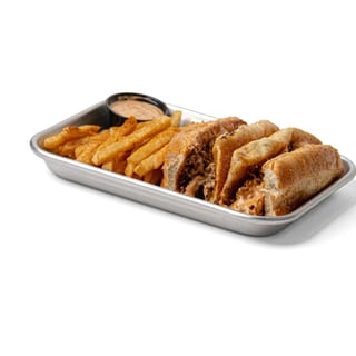 Chopped Cheese - Grilled Chicken Filet with Seasoned Fries
