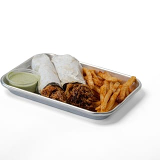 CLE Paratha Roll Chicken with Seasoned Fries