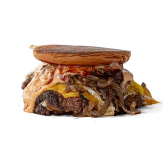 Patty Melt with Seasoned Fries